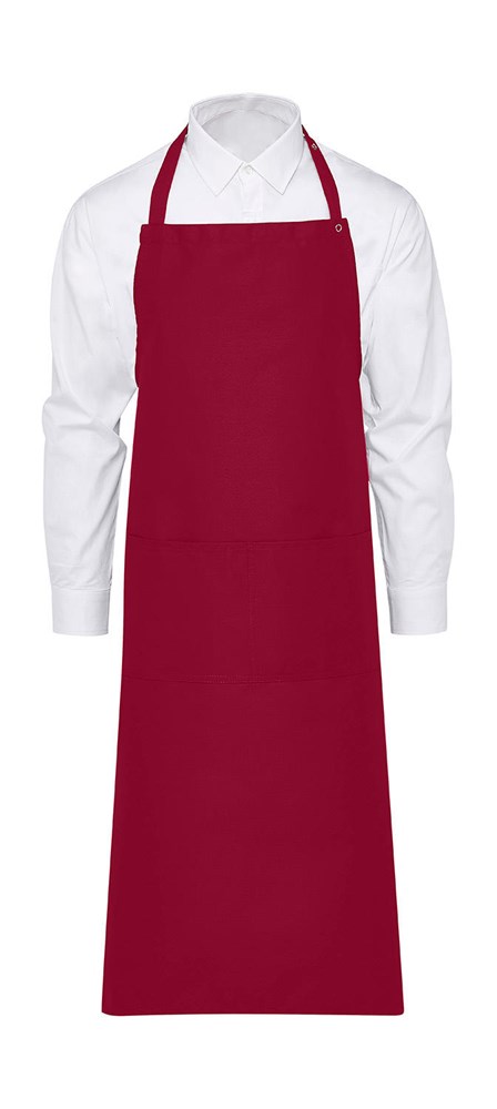 AMSTERDAM Bib Apron with Pocket - Red