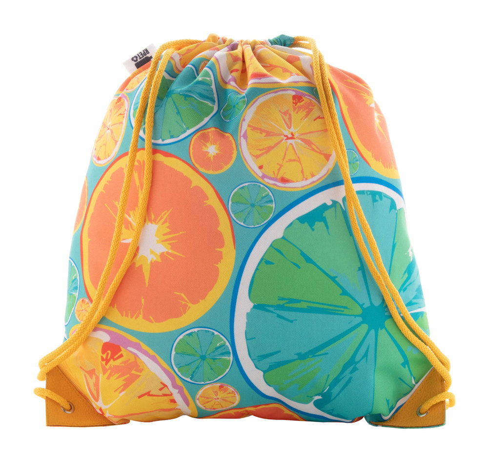 CreaDraw Supreme - Custom made trekkoord tas - geel/wit