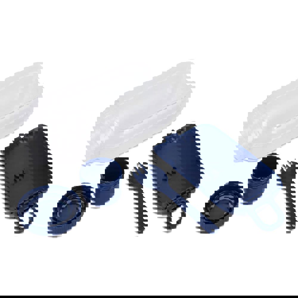 Alles-in-één Lunchkom met Sausvakje en Lepel-Vork