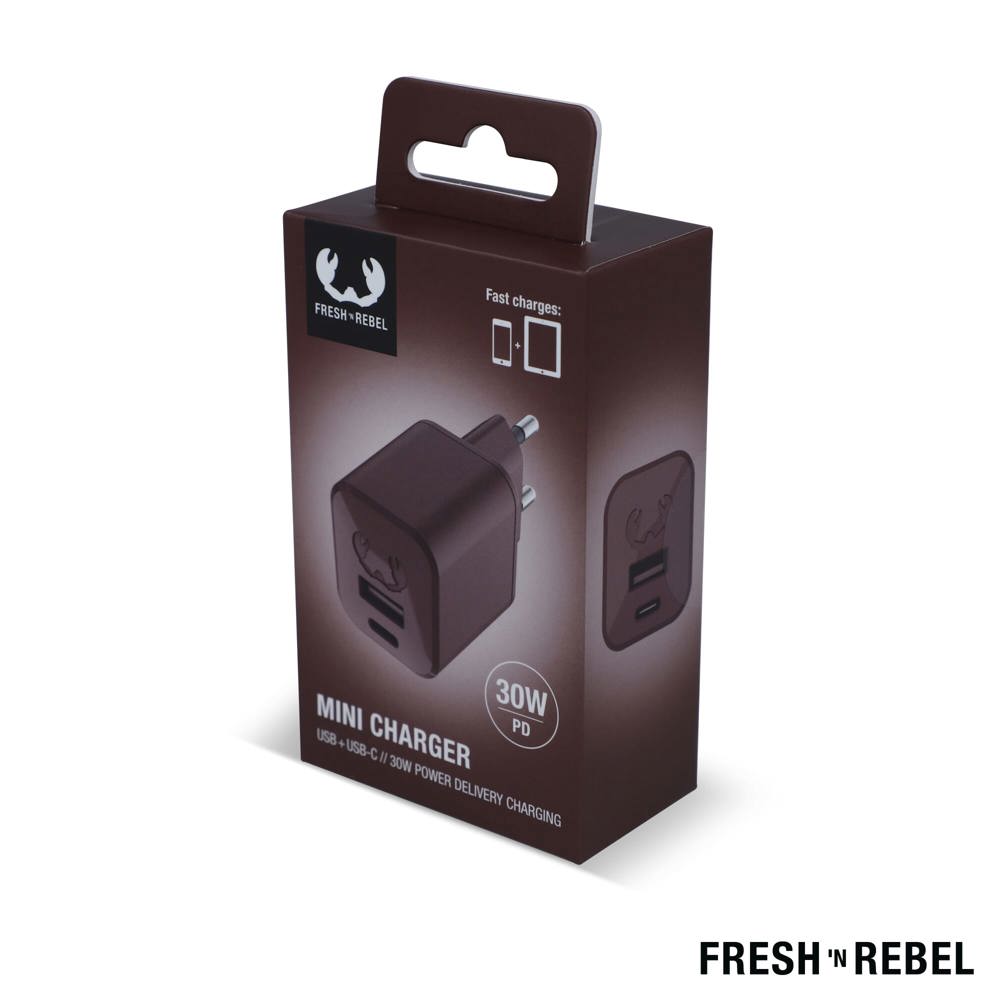 2WC30 I Fresh 'n Rebel Mini Charger USB-C + A PD // 30W