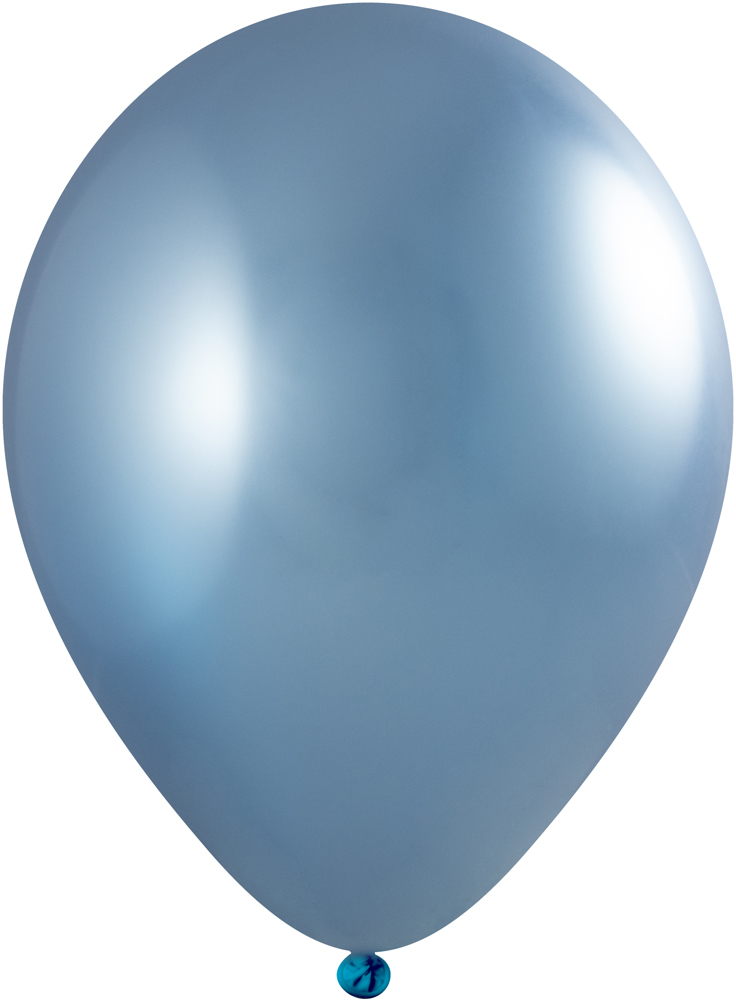Ballonnen bedrukt 90/100 cm - Ø 35 cm - 12 inch - Blauw Chroom (4750) (± PMS 8201)