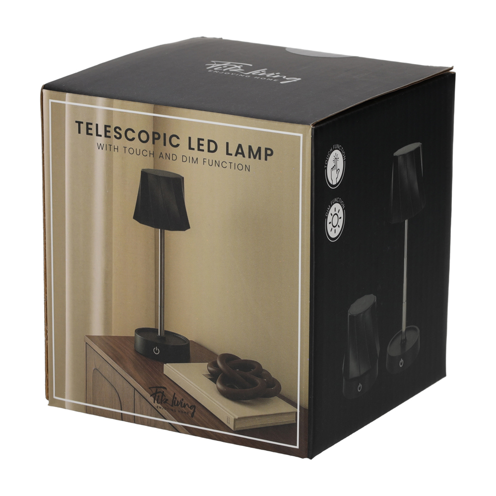 FITZ Living Telescopische LED Lamp Zwart