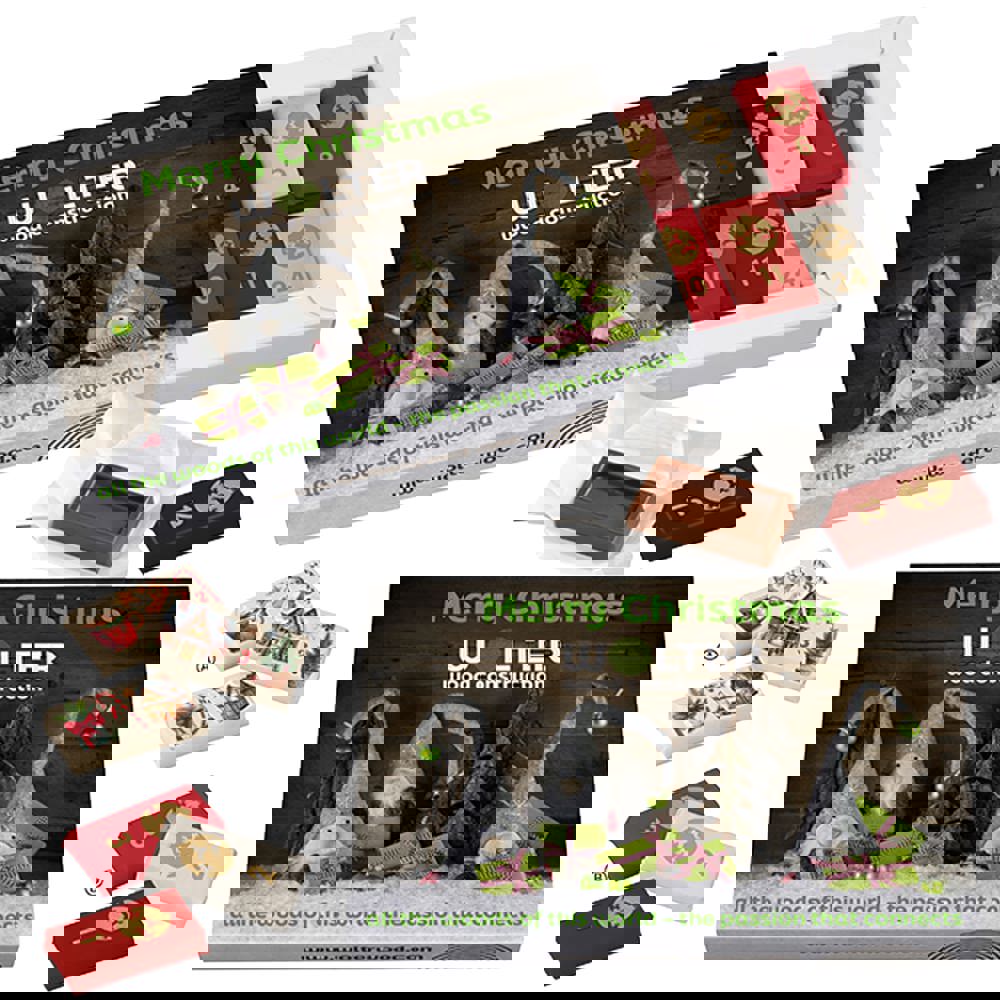 Adventdoosje met 24 genummerde chocolaatjes