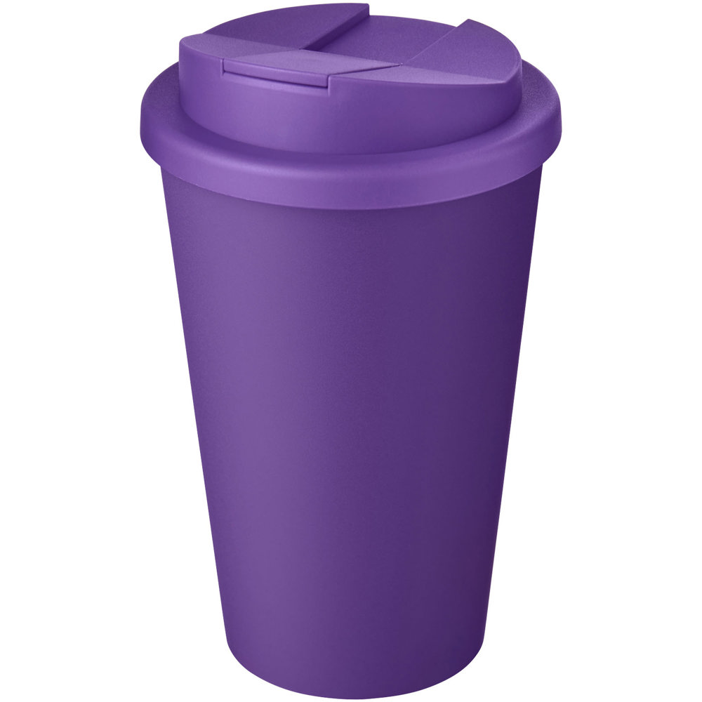 Americano® Eco 350 ml gerecyclede beker met spill-proof deksel - Paars