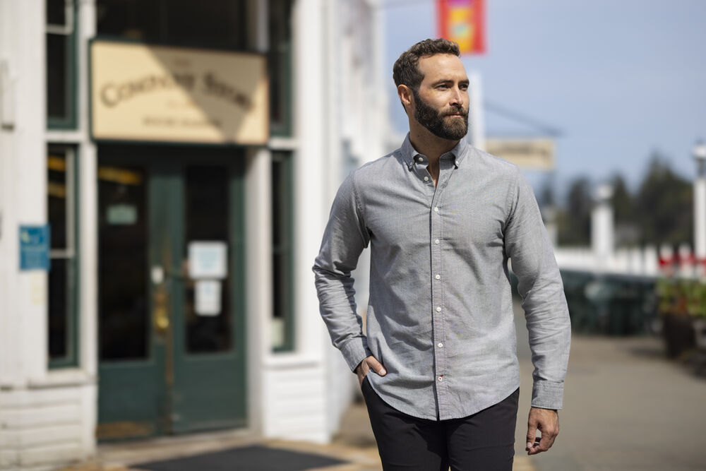 Cutter & Buck - Belfair Oxford Shirt Heren Rood 3XL