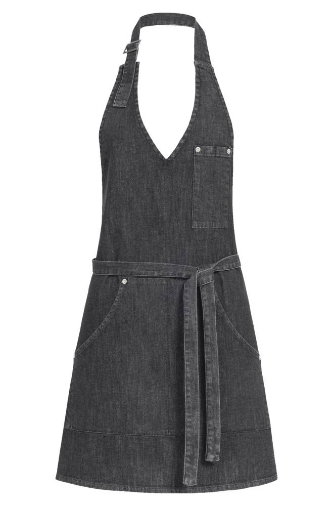 D halterschort denim 70x61 cm