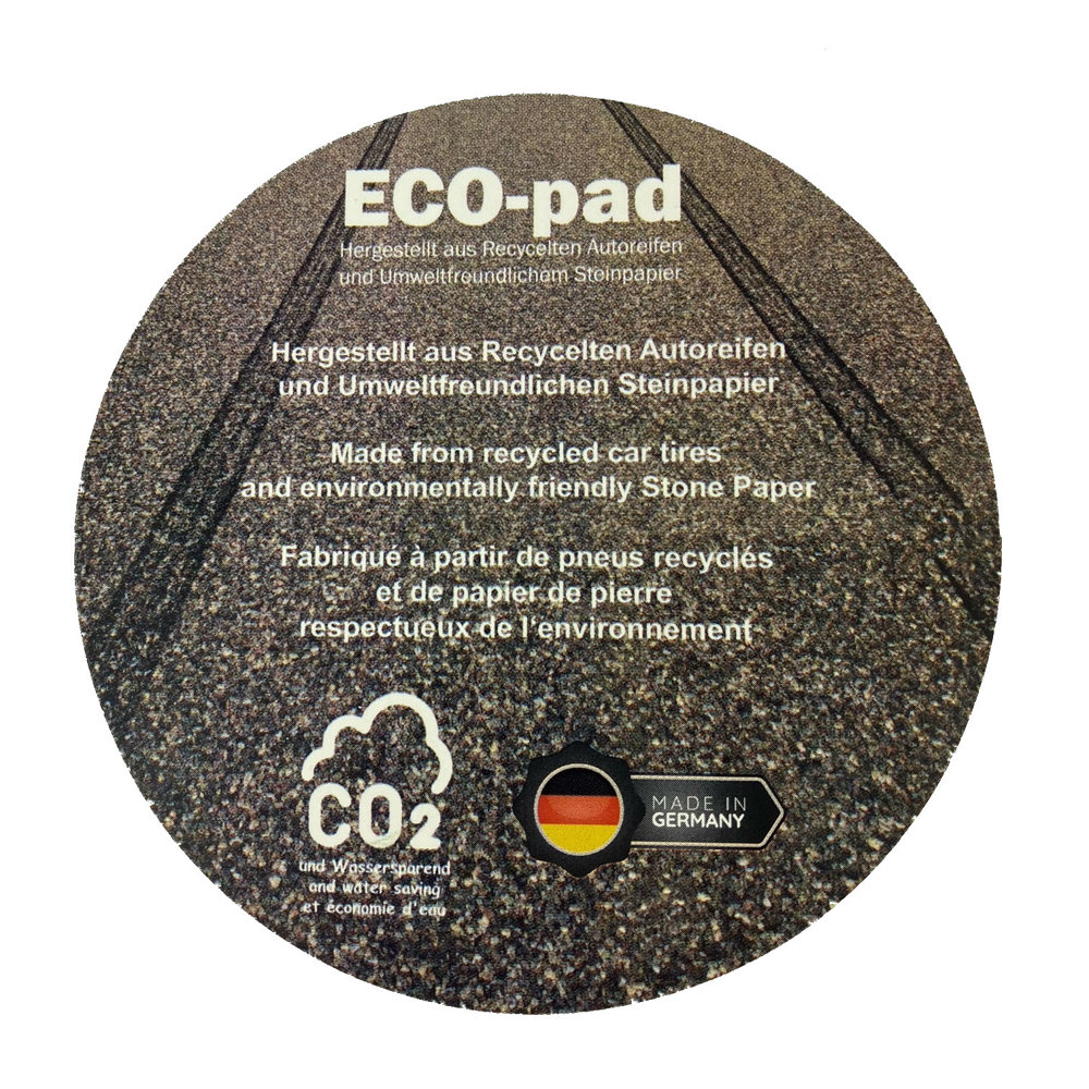 ECO-pad, onderzetter 100 mm rond, ca. 2 mm dik