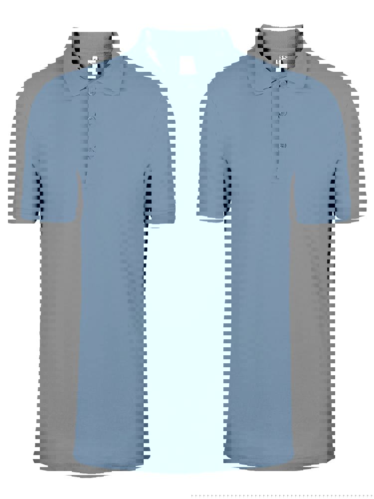 BS Evolution Polo, 180gr/m2, 100% katoen - Middenblauw (PMS 2157C)