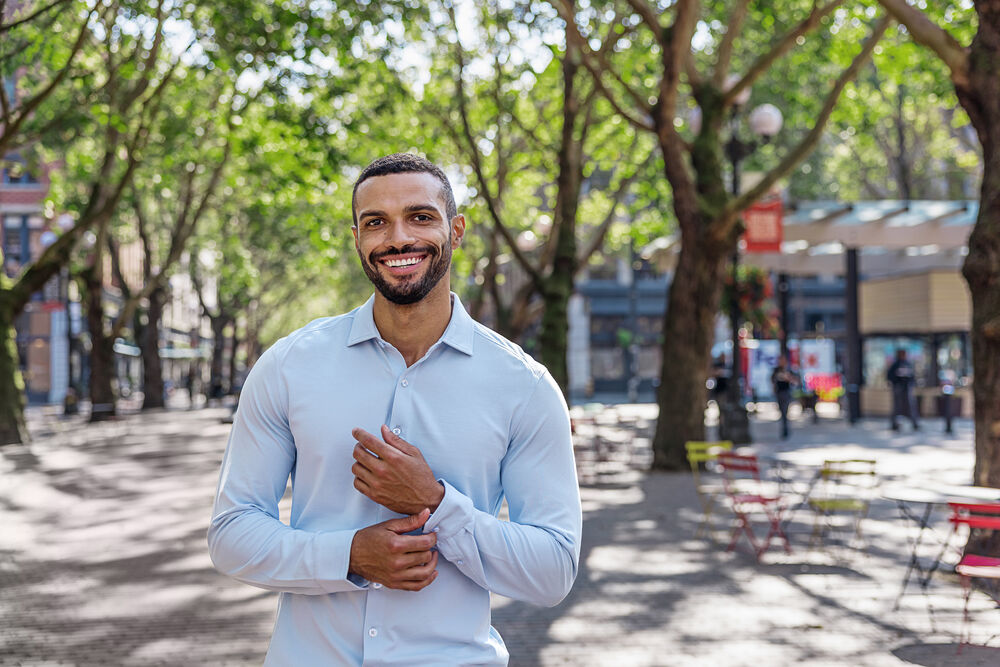 Cutter & Buck - Advantage Shirt Heren Beige 4XL