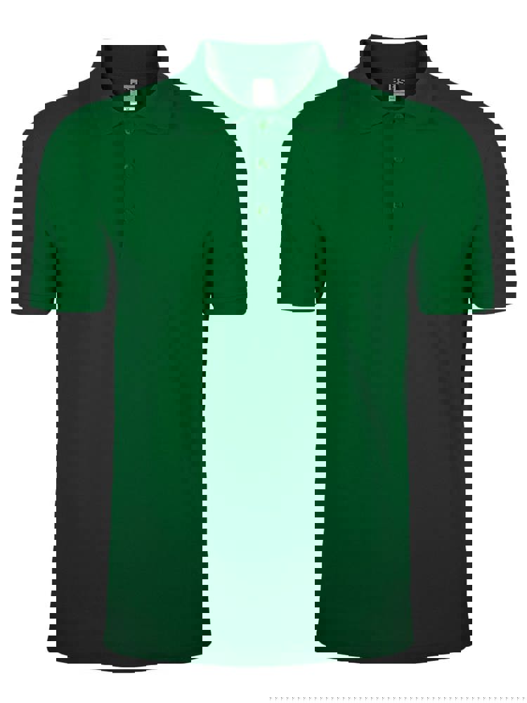 BS Evolution Polo, 180gr/m2, 100% katoen - Flessengroen (PMS 2411C)