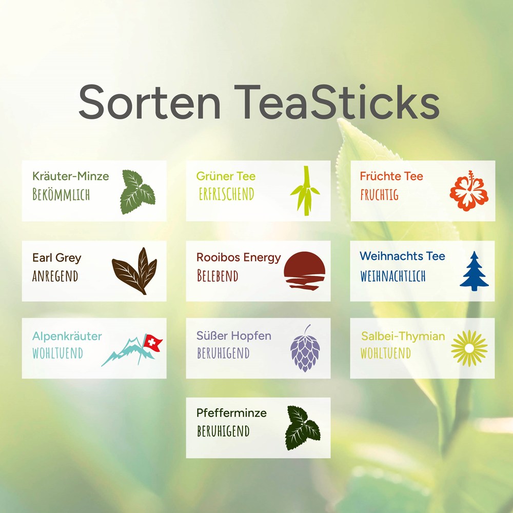 Bio TeaStick - Kruiden Salie-Tijm - Individueel Design