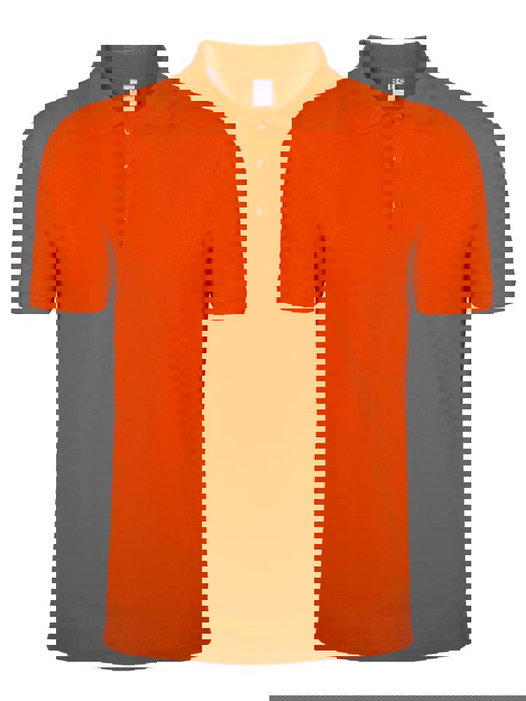 BS Evolution Polo, 180gr/m2, 100% katoen - Oranje (PMS 1585C)