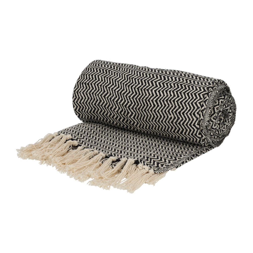 FITZ Living Recycled Cotton Plaid Visgraat