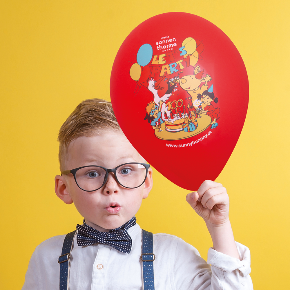 Ballonnen bedrukt HQPP 90/100 cm - Ø 35 cm - 12 inch