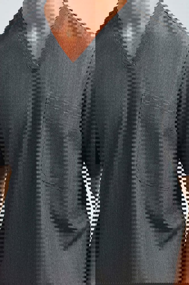 NN200 - Stretch tuniek met korte mouwen voor heren