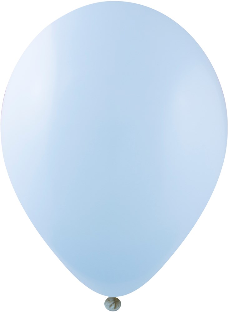 Ballonnen bedrukt 90/100 cm - Ø 35 cm - 12 inch - Blauw Macaron (1251) (± PMS 290)