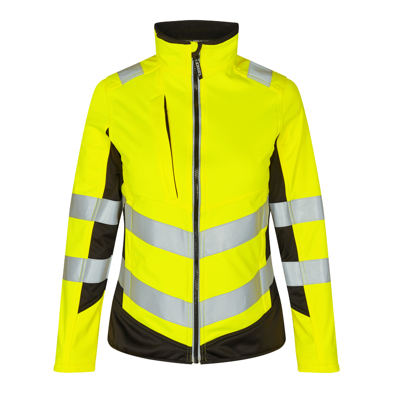 Engel Safety Ladies Softshell Jacket - Yellow/Black