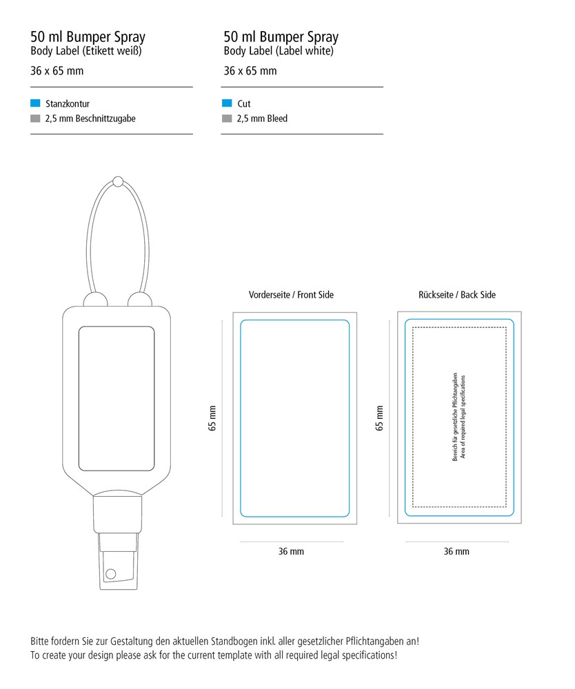 Car Cockpit Cleaner, 50 ml Bumper groen, Body Label (R-PET)