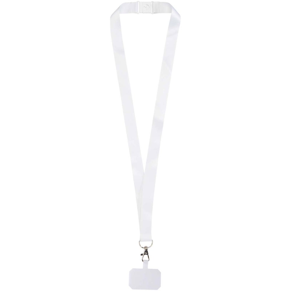 Addie sublimatie lanyard met telefoonhouder en veiligheidssluiting