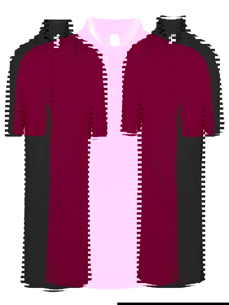 BS Evolution Polo, 180gr/m2, 100% katoen - Bordeaux (PMS 7428C)