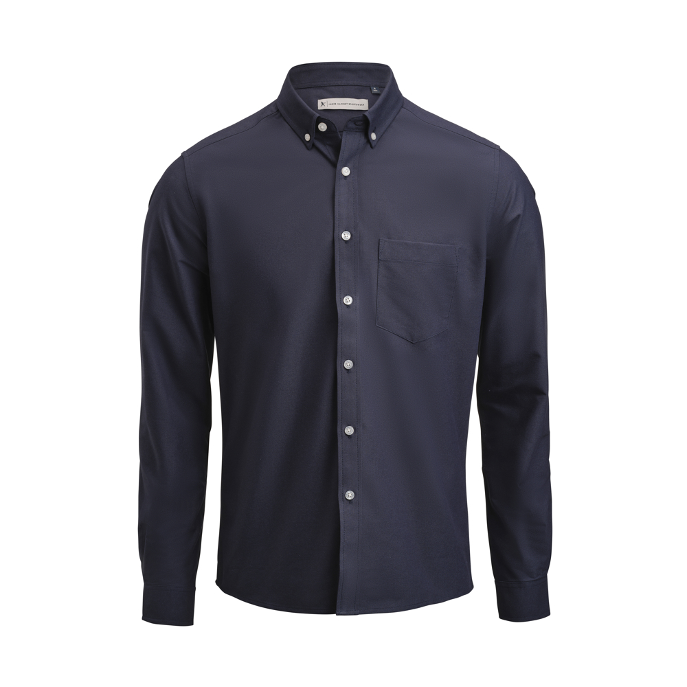 Allen Oxford Hemd Regular Fit Heren - Marine
