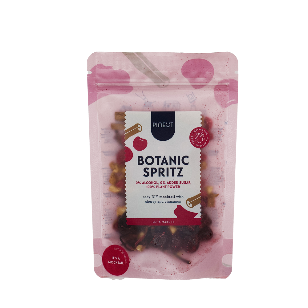 Botanic Spritz Mocktail | Cherry Cinnamon | Alcoholvrij | Pouchbag BIO