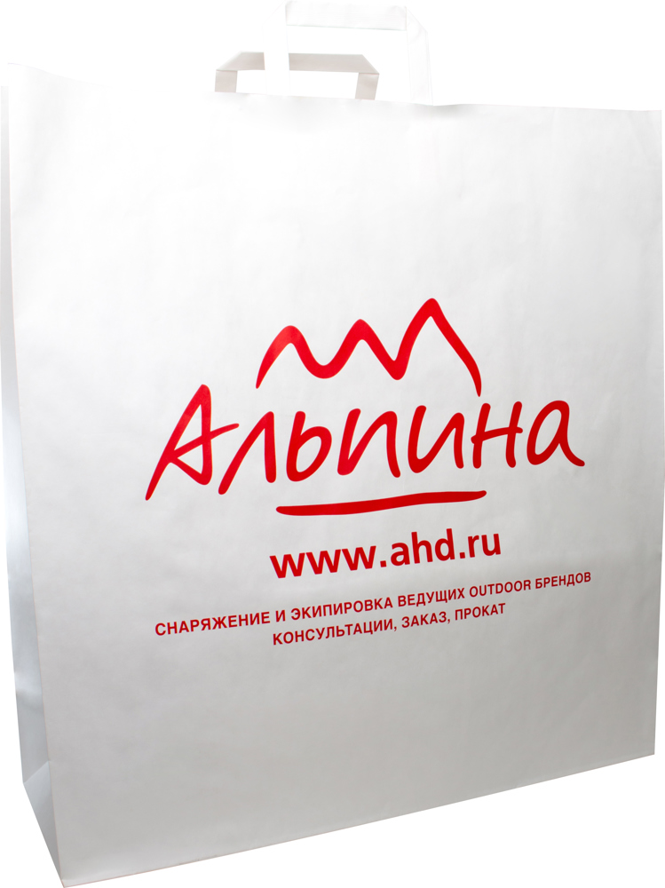 BASIC draagtas met platte papieren handvatten, 46 x 16,5 x 49 cm