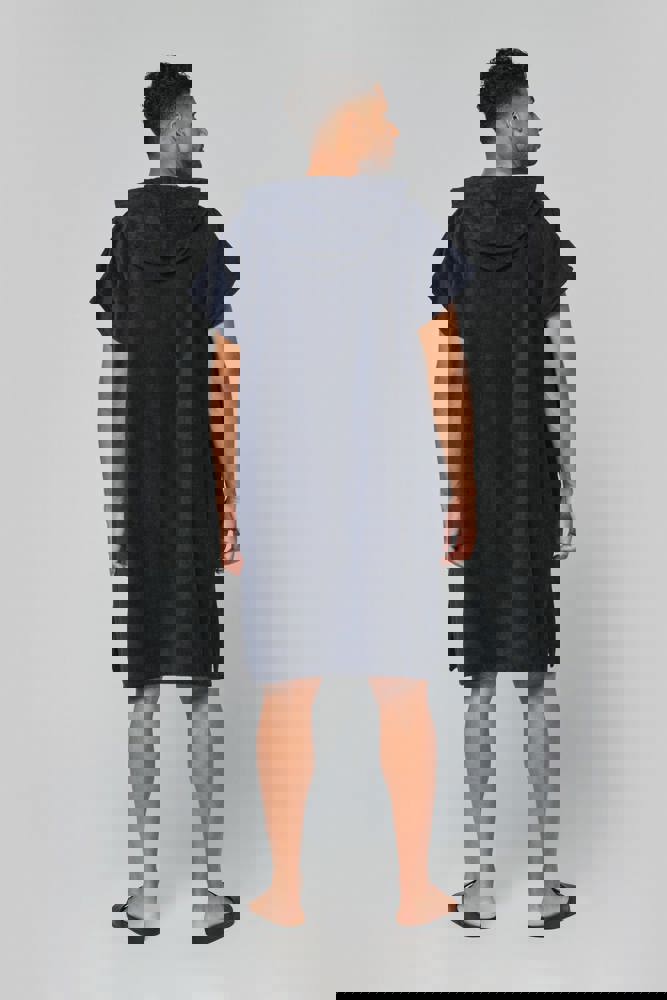 PA581 - Uniseks poncho met capuchon van badstof