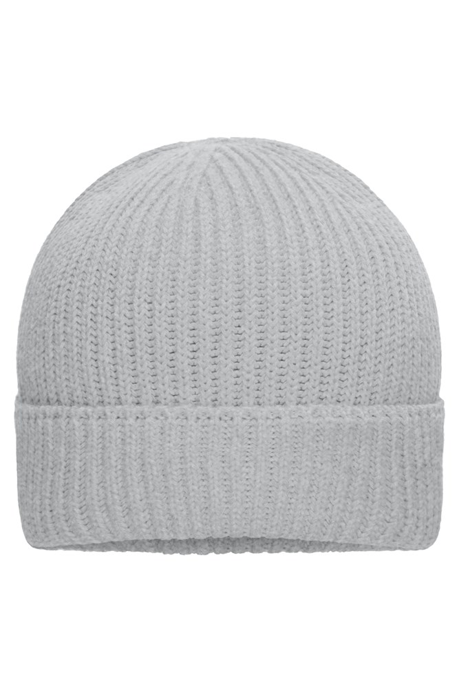 Bio Cotton Winter Beanie - Lichtgrijs-melange (ca. Pantone 400C)