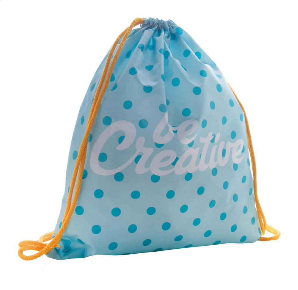 CreaDraw - custom made trektouw rugzak - geel/wit