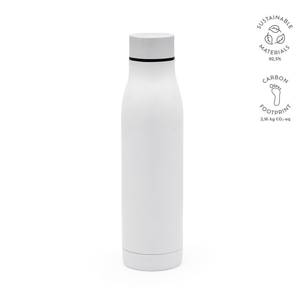 Acuara fles gerecycled roestvrij staal 630 ml - Wit