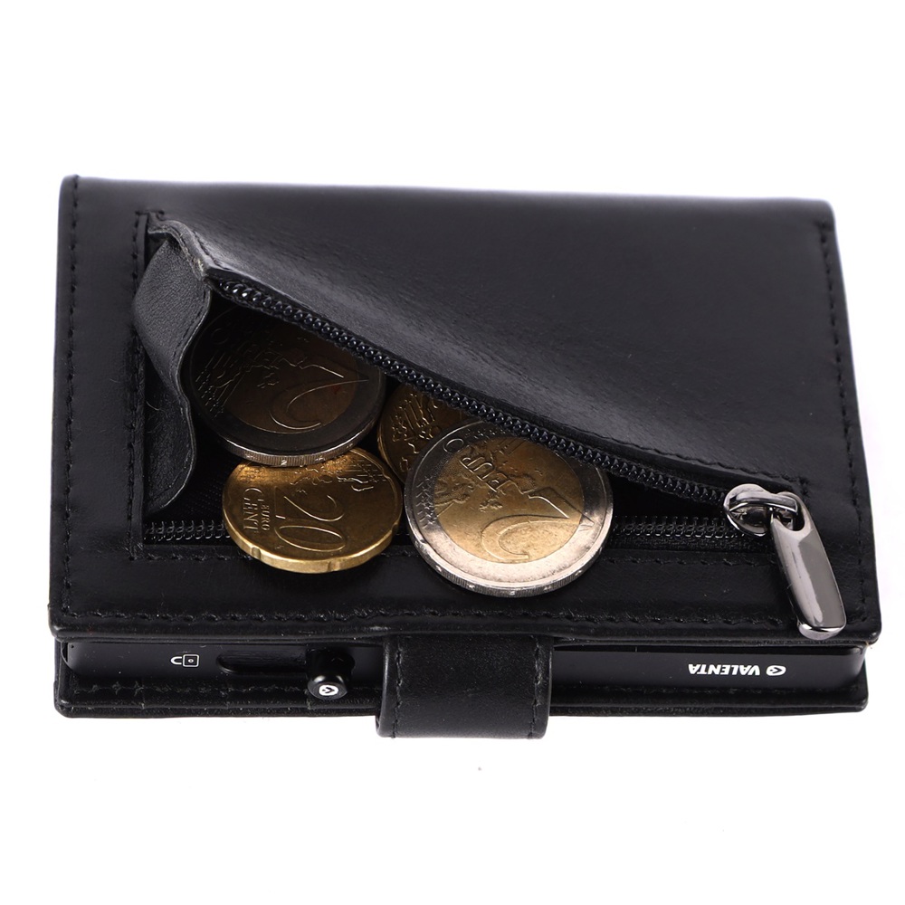 Card Wallet Leather MagSafe Luxe Black