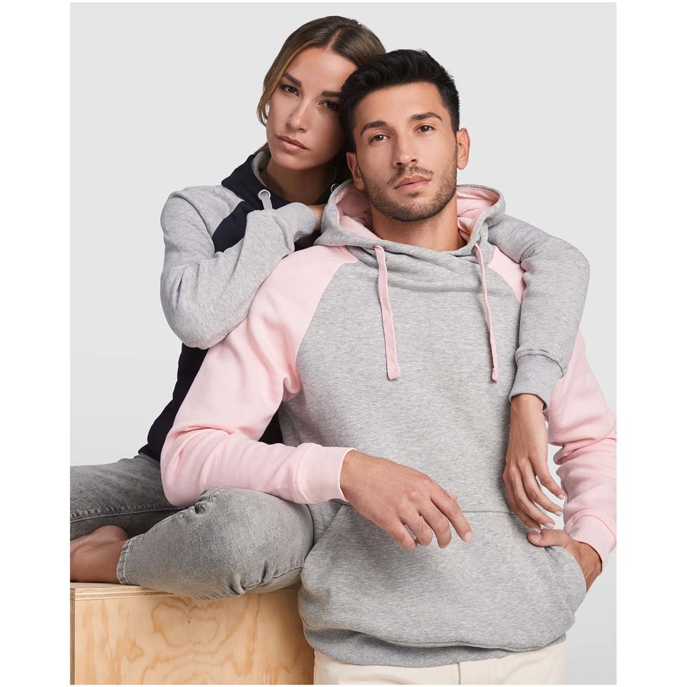 Badet unisex tweekleurige hoodie