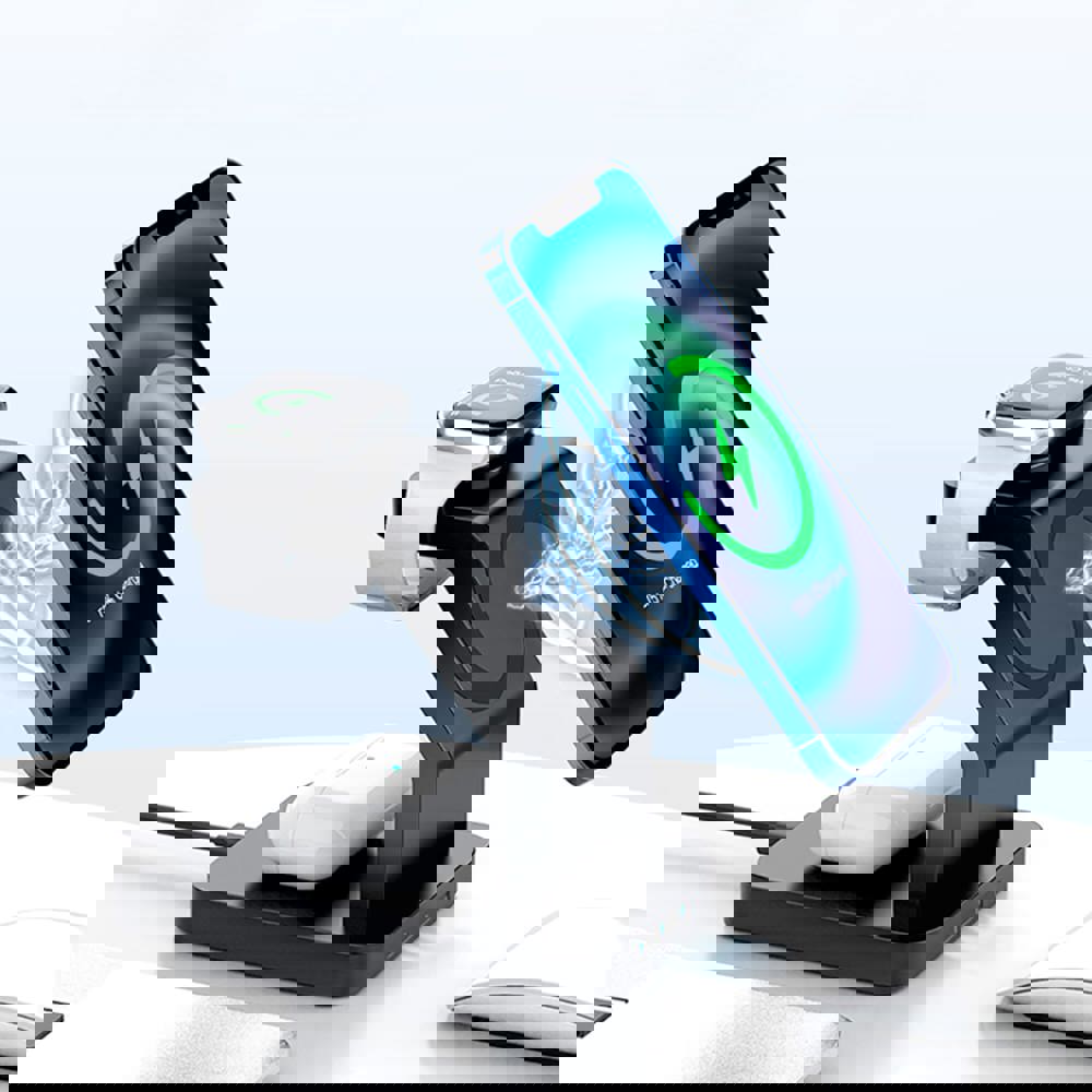 2708 | Xoopar Icon 3 in 1 Magnetic Wireless charger