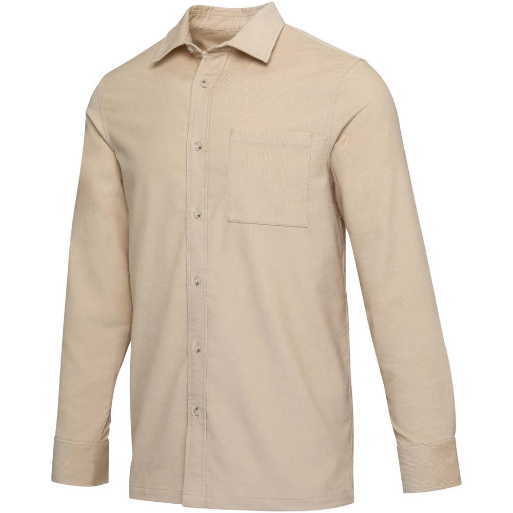 Alum corduroy uniseks overhemd - Havermout