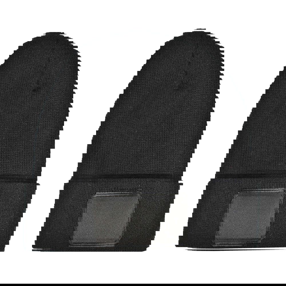 Gebreide kindermuts met label 100% rPET