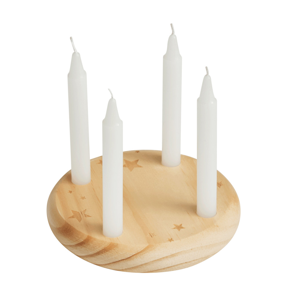 4-CHRISTMAS - Kleine houten adventskrans