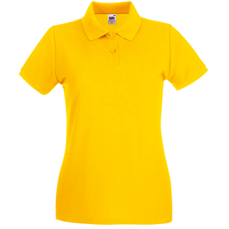 630300 - Dames premium polo - zonnebloemgeel