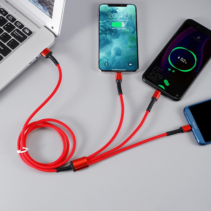 3in1 Cable "Flex" grijes