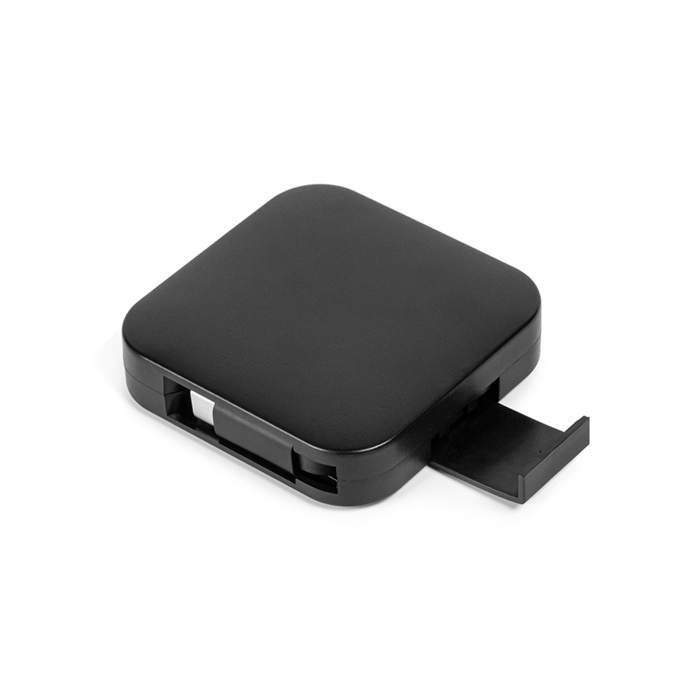 4-in-1 oplaadkabel + telefoonstandaard - Zwart - Black C