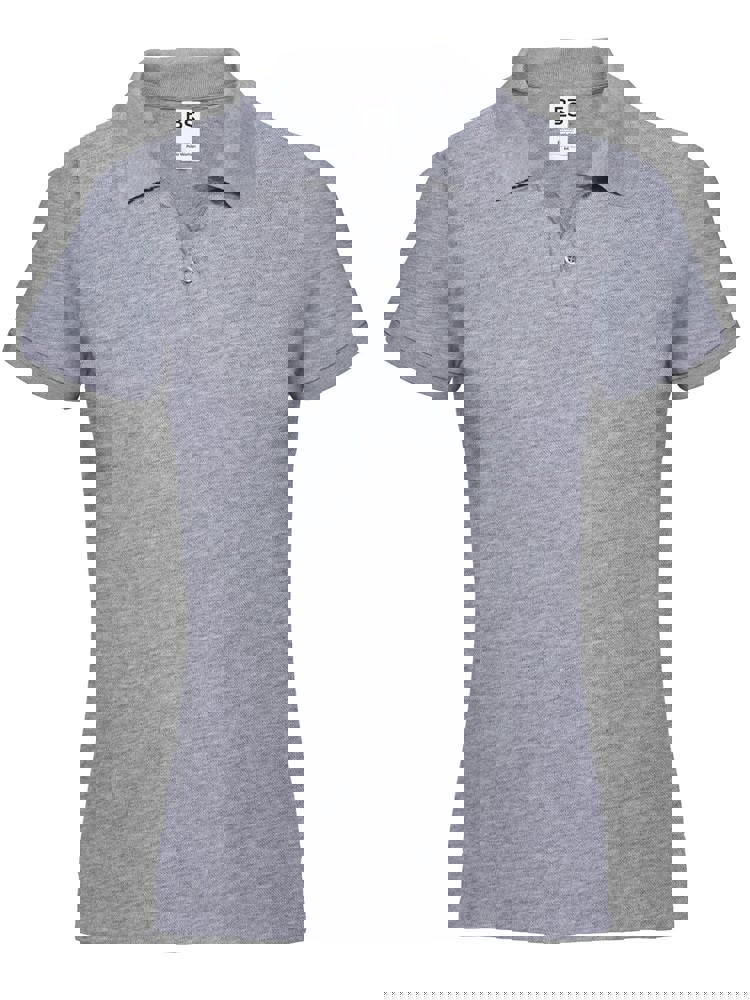 BS Evolution Dames Polo, 180gr/m2, 100% katoen - Grijs melee (PMS Cool Grey 7C)