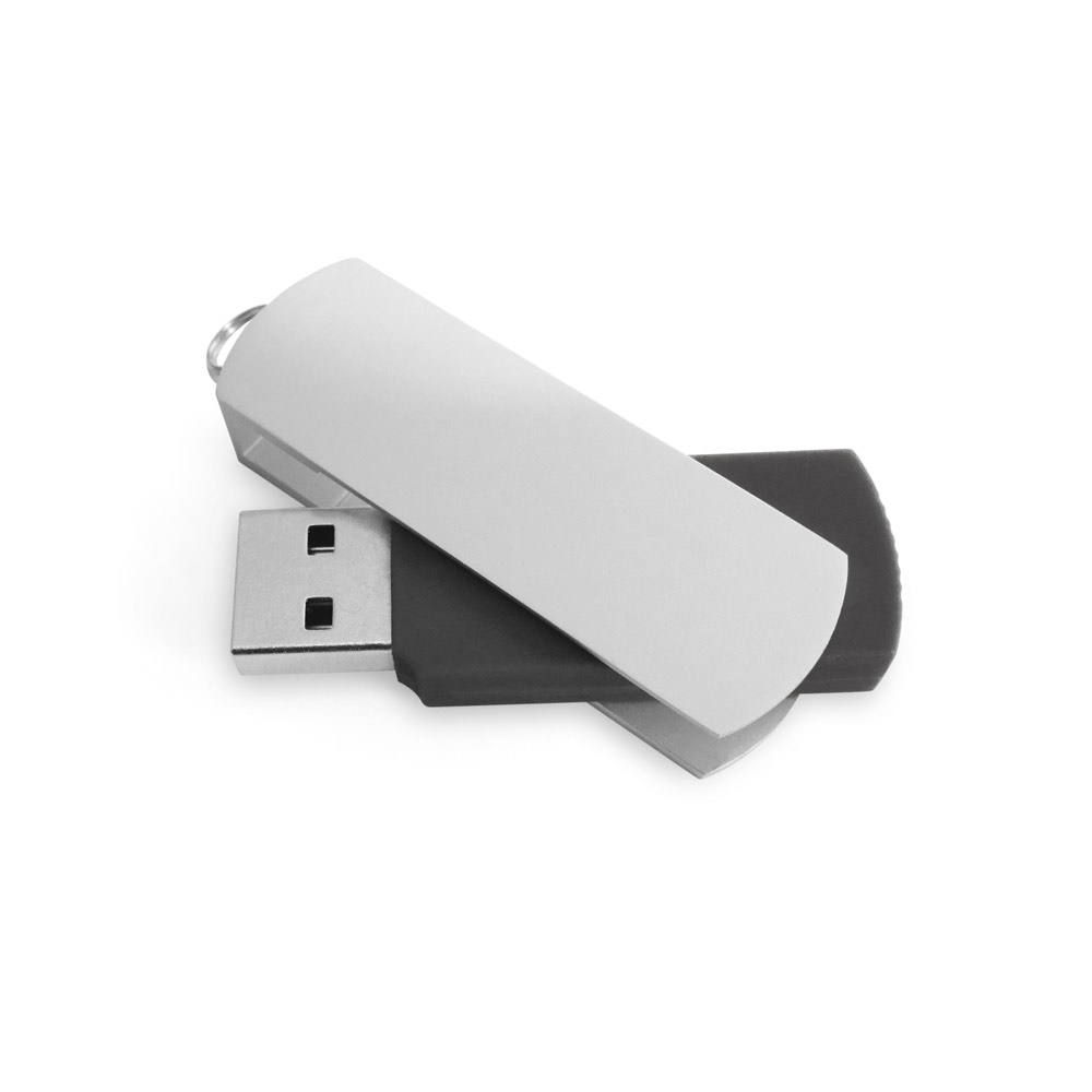 BOYLE 8GB. 8GB USB-stick met metalen clip - Zwart