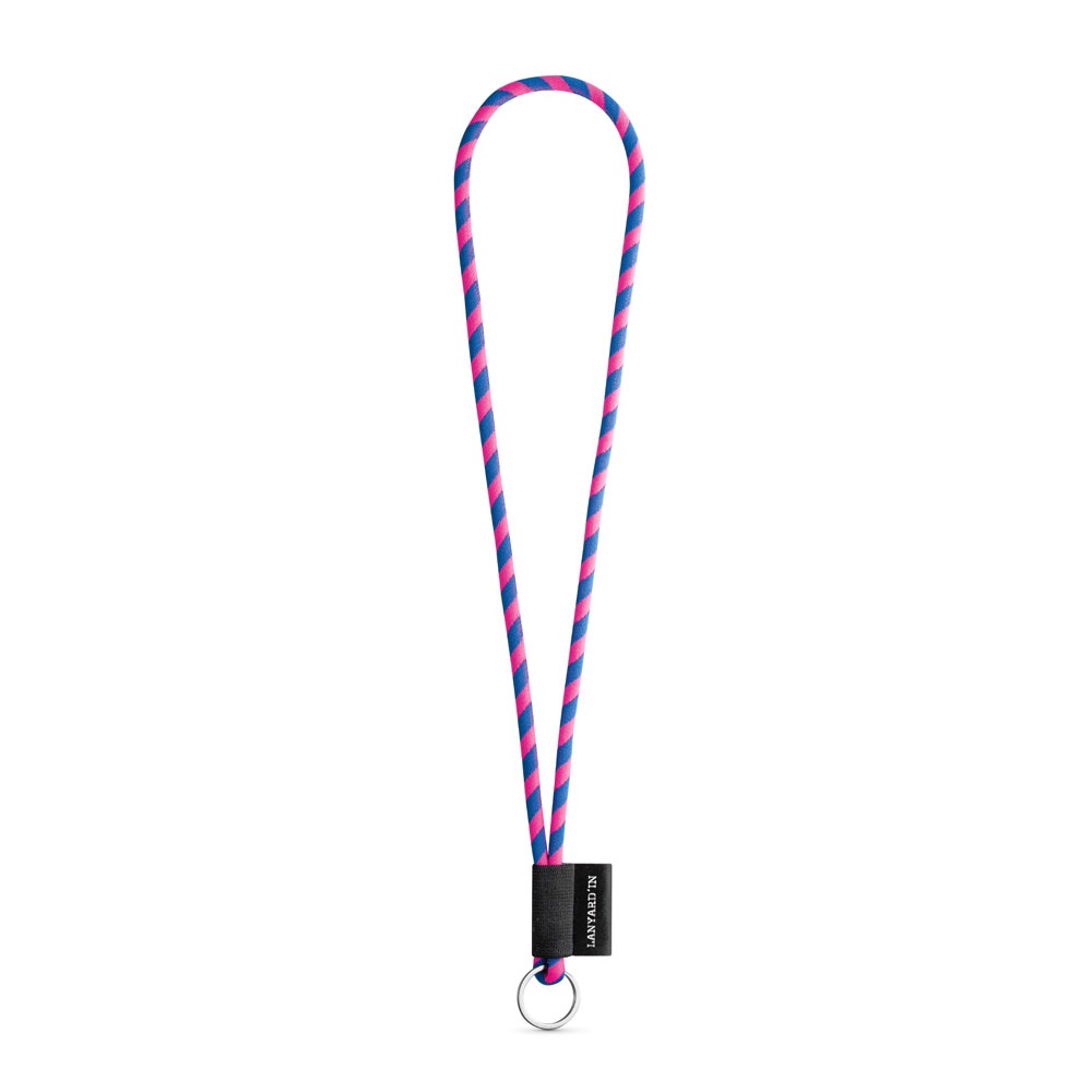 75093. Lanyard Tube Long Set I. Standaard modellen - Hexachrome roze , Royal blauw