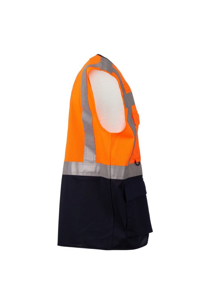 Extrovert Mesh fluorescent orange/navy blue L