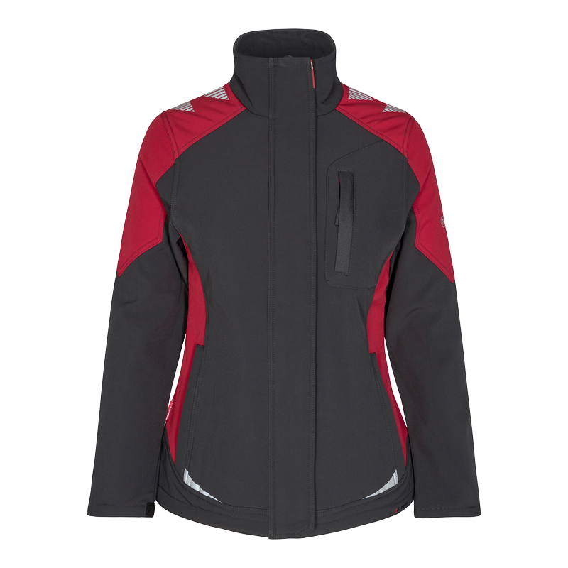 Engel Galaxy Softshell Jacket Ladies - Anthracite/Red