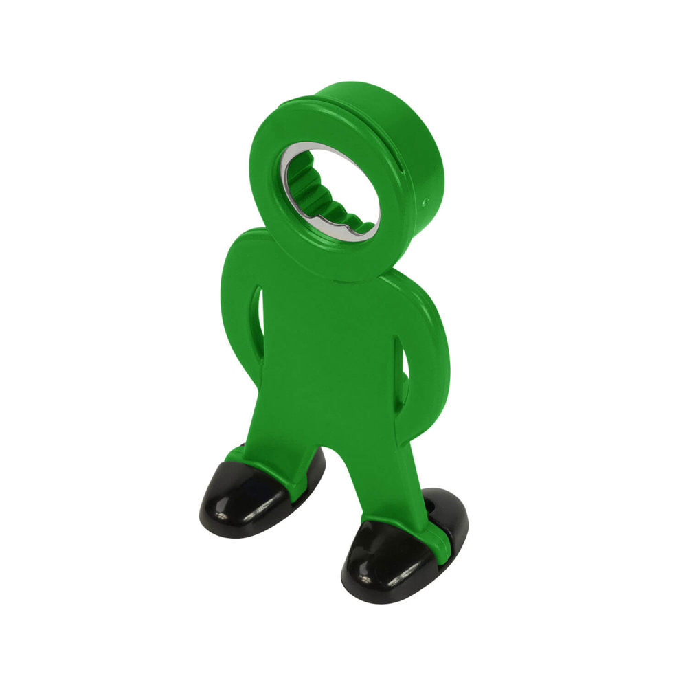 Flesopener MANFRED - met voetjes - Groen