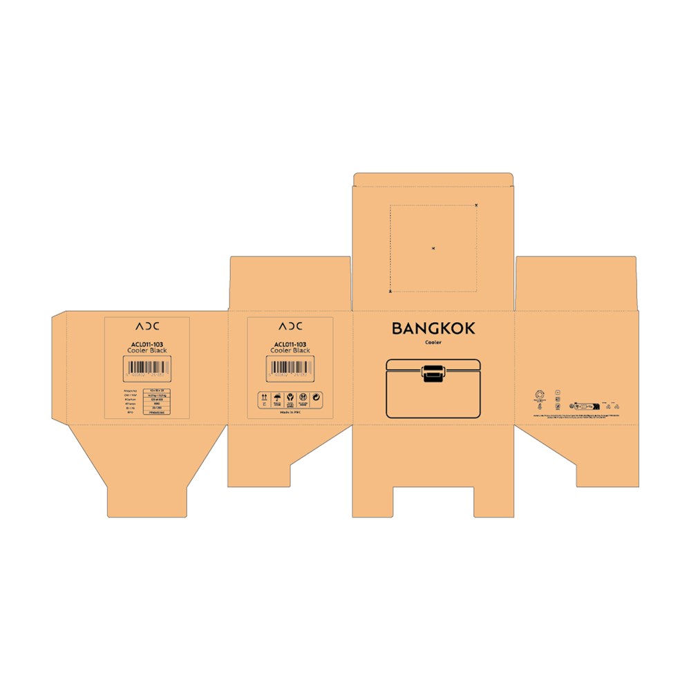 Bangkok 12L Koeler Gerecycled PP - Pastelblauw