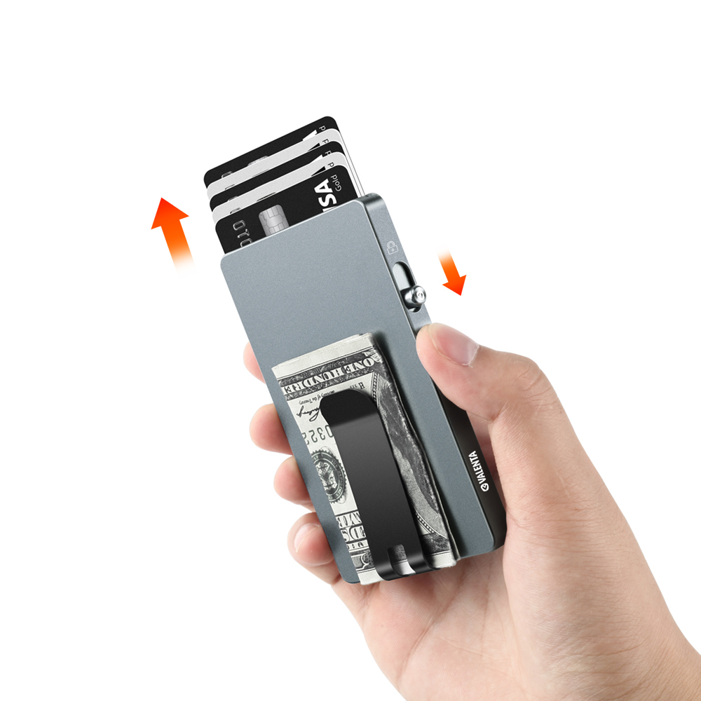 Cardprotector Aluminium Magsafe with Money Clip Cool Grey