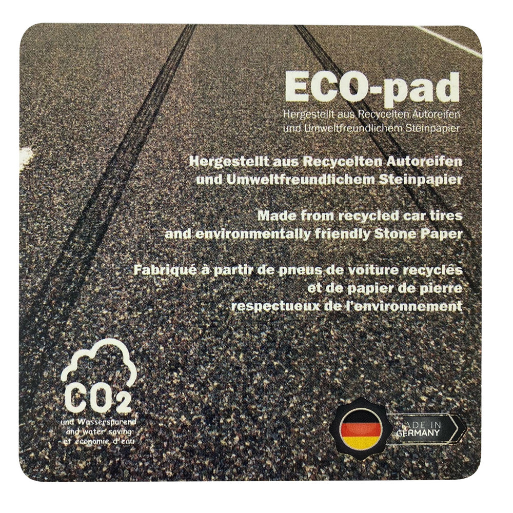 ECO-pad, onderlegger 100 x 100 mm, ca. 2 mm dik