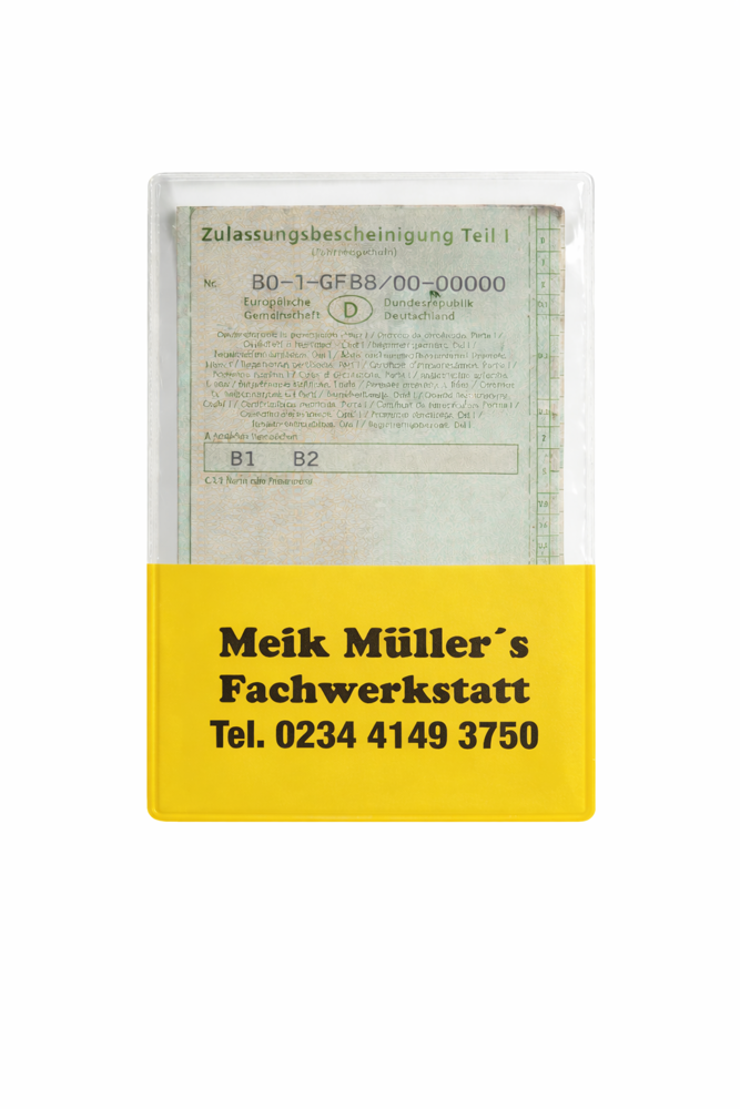 Hoes voor rijbewijs FERO - Geel